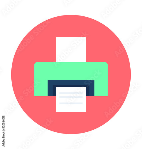 Printer Vector Icon