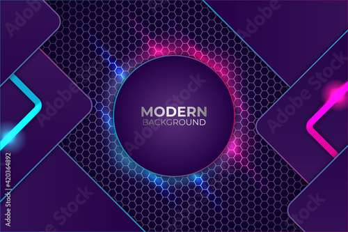 Premium Modern Diagonal Pink and Blue Glow Background