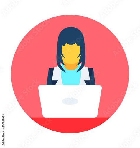 Public Speaker Vector Icon
