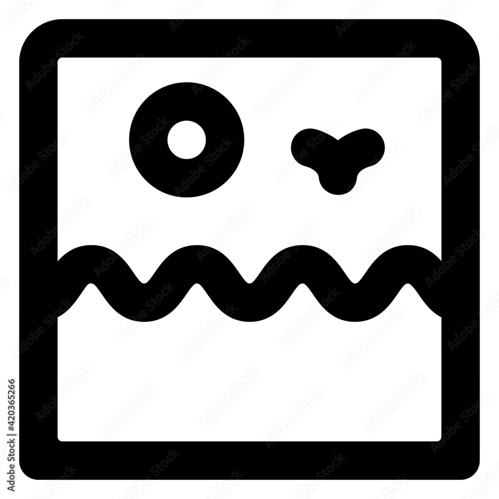 Image icon of solid style, beach view
Image icon of solid style, beach view
