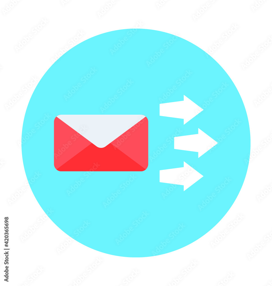 Sending Mail Vector Icon Sending Mail Vector Icon