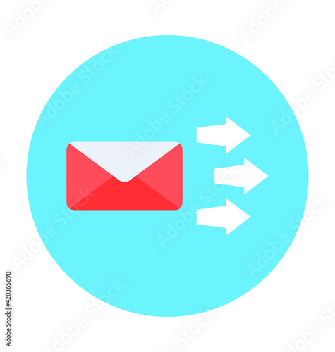 Sending Mail Vector Icon