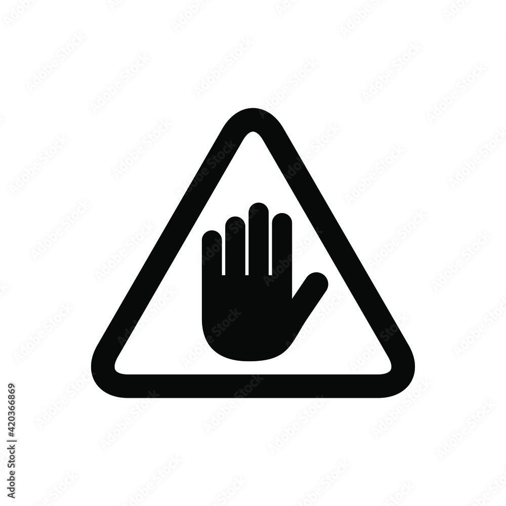 Obraz premium Halt sign icon