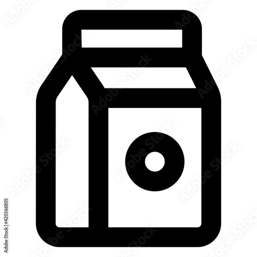 
Milk pack icon in editable style, milk container 

