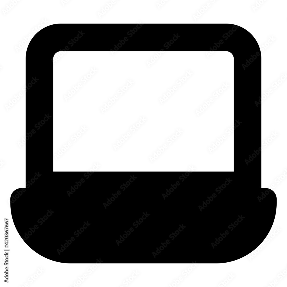 A modern technology device icon, laptop vector
A modern technology device icon, laptop vector