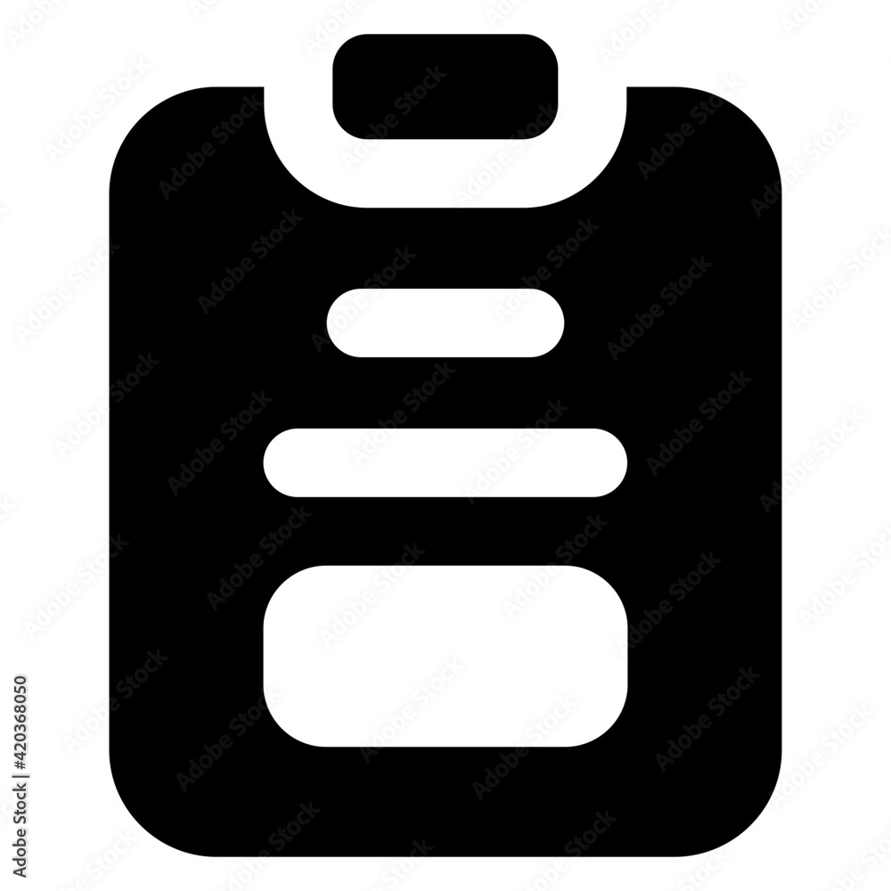 An icon design of clipboard paper
An icon design of clipboard paper