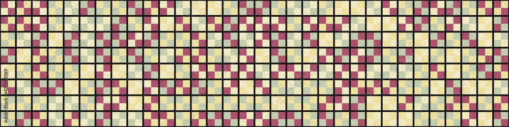 Fototapeta premium Abstract Geometric Pattern generative computational art illustration