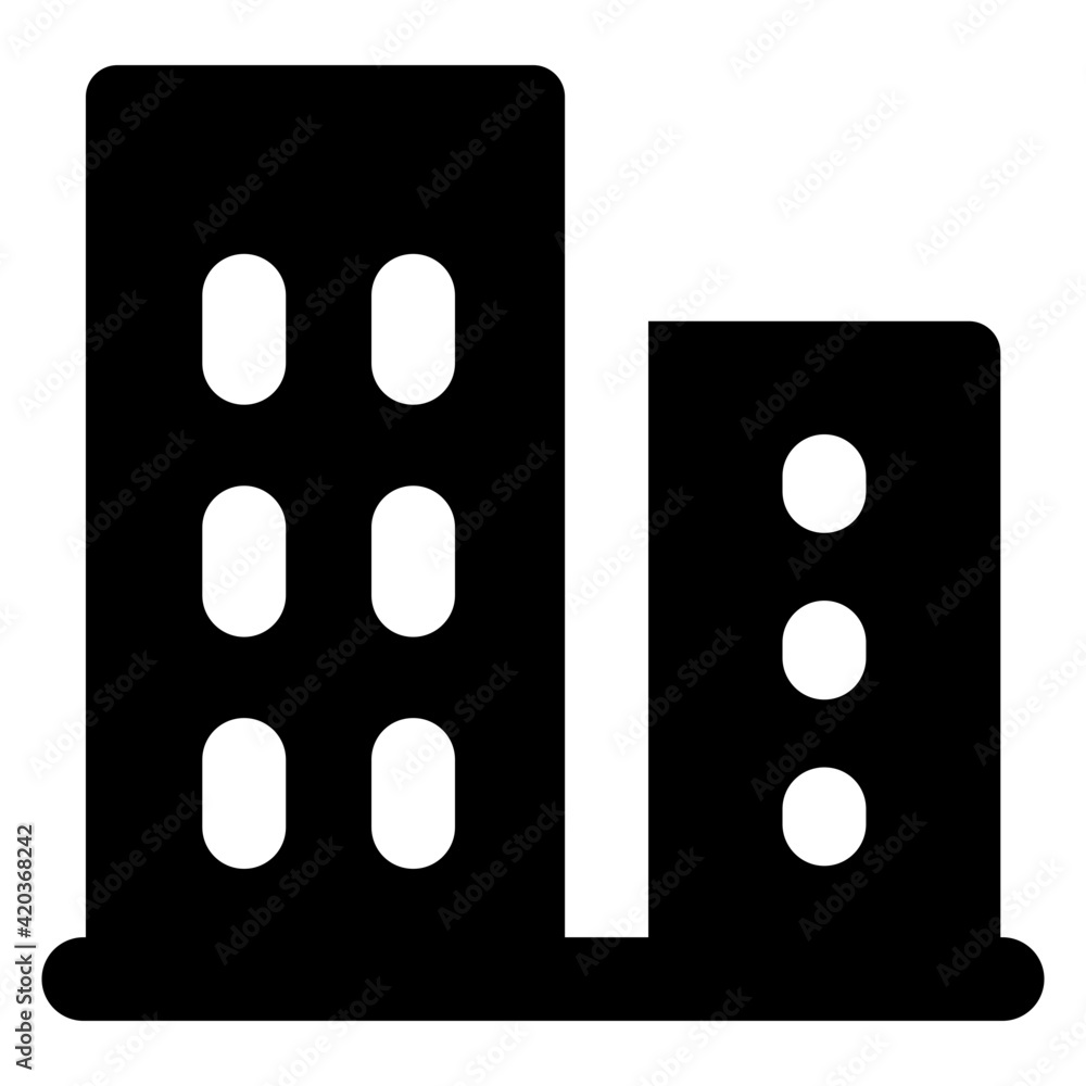 A modern architecture icon, glyph style of office vector
A modern architecture icon, glyph style of office vector