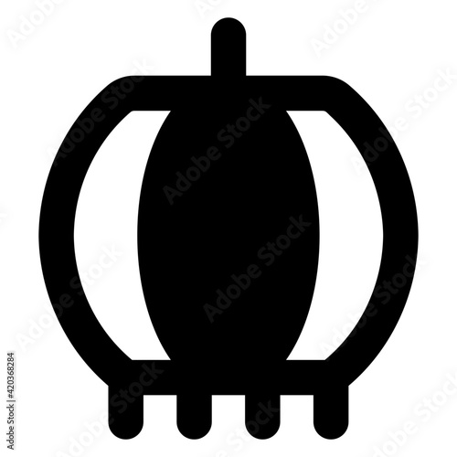 
Traditional decorative lament, chinese lantern icon

