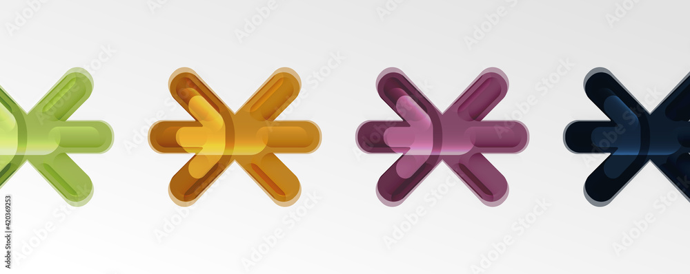 Abstract glossy crosses background for business or technology presentations, internet posters or web brochure covers Abstract glossy crosses background for business or technology presentations, internet posters or web brochure covers