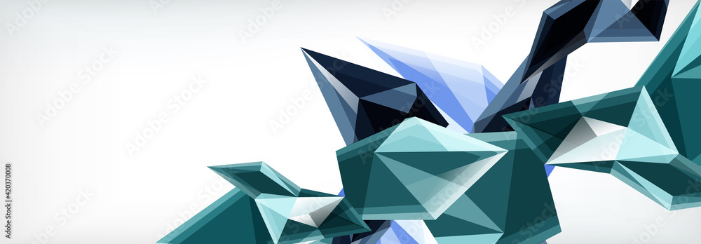 Vector 3d triangles and pyramids abstract background for business or technology presentations, internet posters or web brochure covers Vector 3d triangles and pyramids abstract background for business or technology presentations, internet posters or web brochure covers