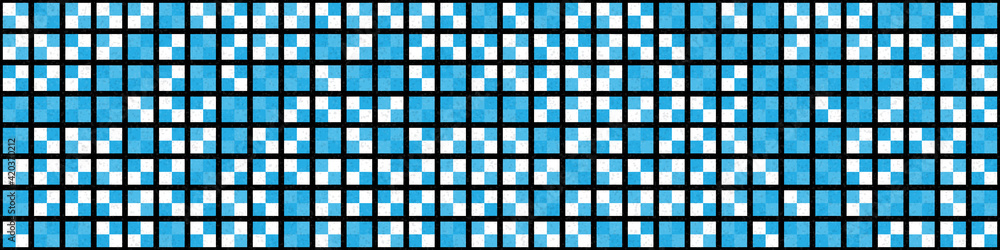 Fototapeta premium Abstract Geometric Pattern generative computational art illustration