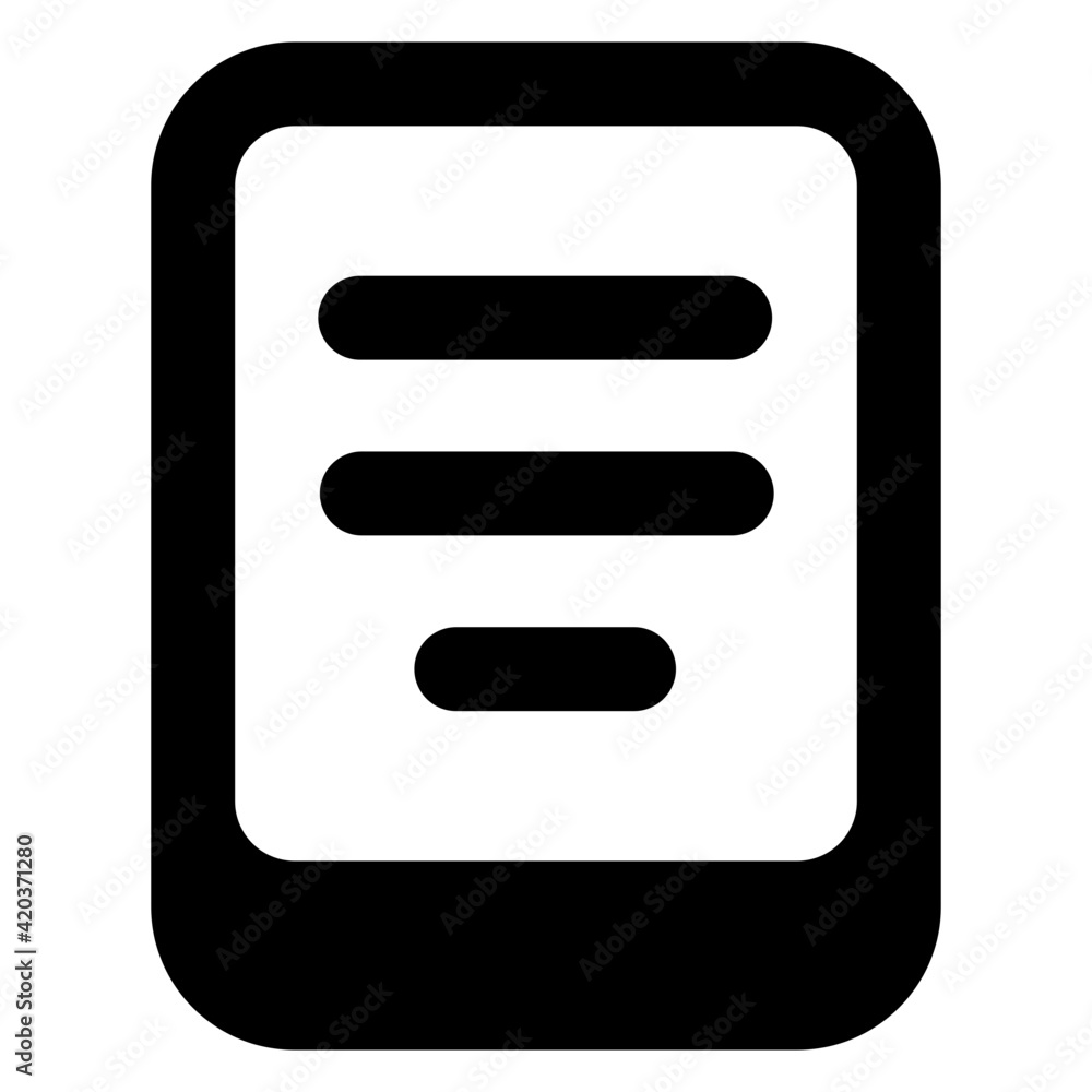 Glyph design of mobile layout icon
Glyph design of mobile layout icon