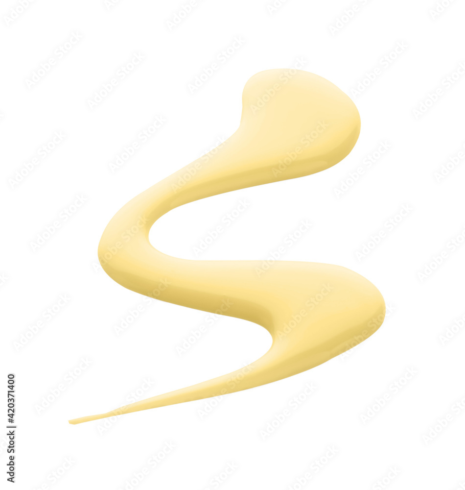 Sweet condensed milk on white background Sweet condensed milk on white background