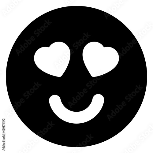  Modern style of happy emoji icon