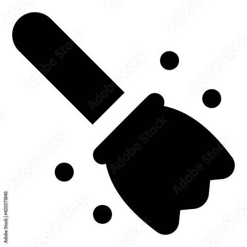 
Modern style icon of magic broom, broomstick editable vector 

