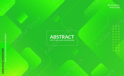 abstract green shape modern concept Background 3D Paper Art Style For Cover Design, Book Design, Poster, Flyer, Banner, Website Backgrounds or Advertising