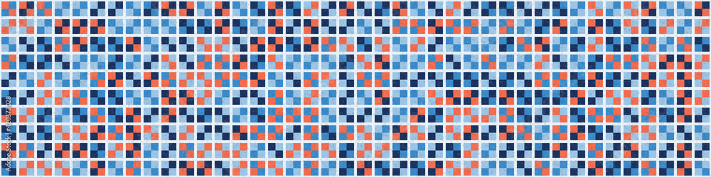 Fototapeta premium Abstract Geometric Pattern generative computational art illustration