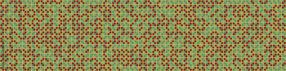 Fototapeta premium Abstract Geometric Pattern generative computational art illustration