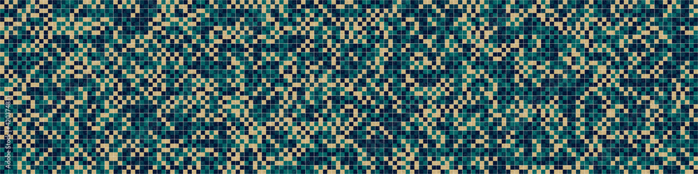 Fototapeta premium Abstract Geometric Pattern generative computational art illustration