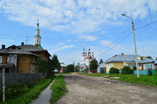 Fototapeta Naklejka Na Ścianę i Meble -  city of Totma Vologda region