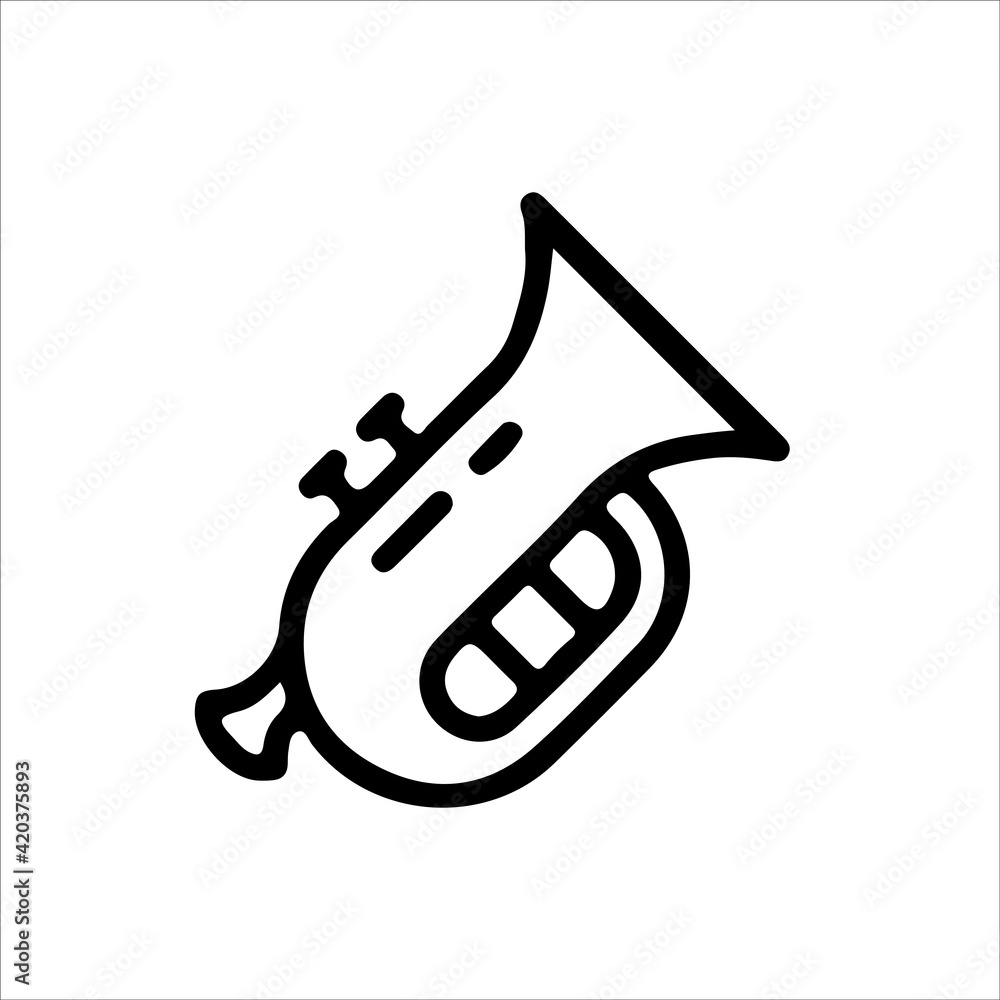 Musical instruments line icons set. linear style symbols collection ...