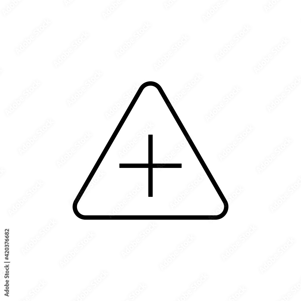 crossroads icon, vector road sign icon, isolated on white background crossroads icon, vector road sign icon, isolated on white background