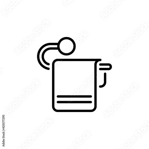 Towel Hanger icon in vector. Logotype