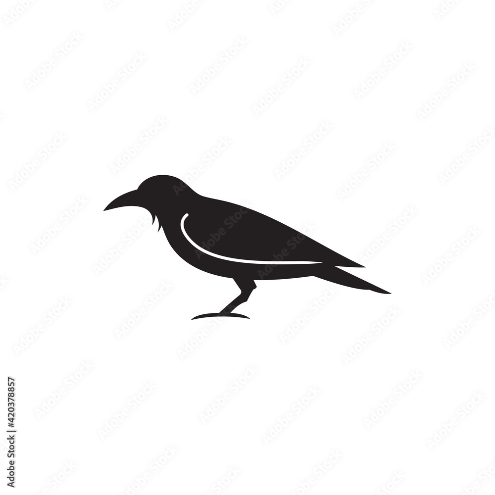 crow icon symbol sign vector