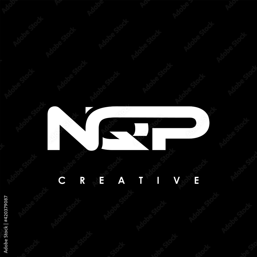 NQP Letter Initial Logo Design Template Vector Illustration