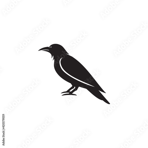 crow icon symbol sign vector