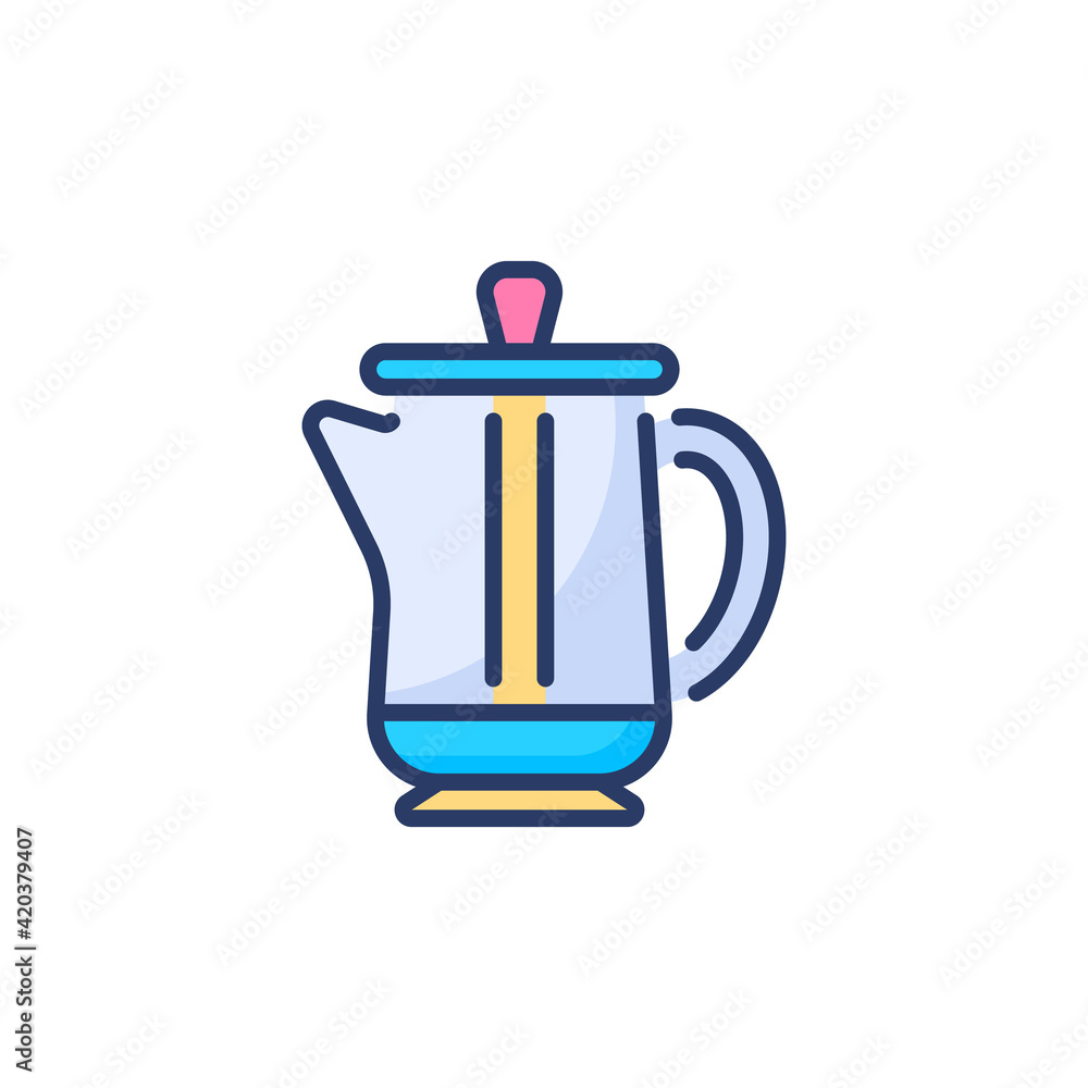 Obraz premium Percolator icon in vector. Logotype