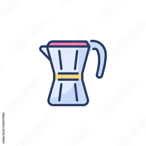 Mocha Pot icon in vector. Logotype