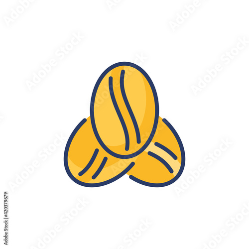 Coffee Beans icon in vector. Logotype