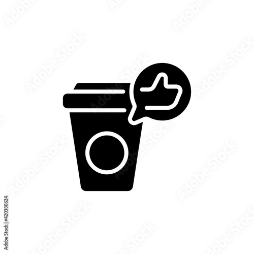 Like Coffee icon in vector. Logotype
