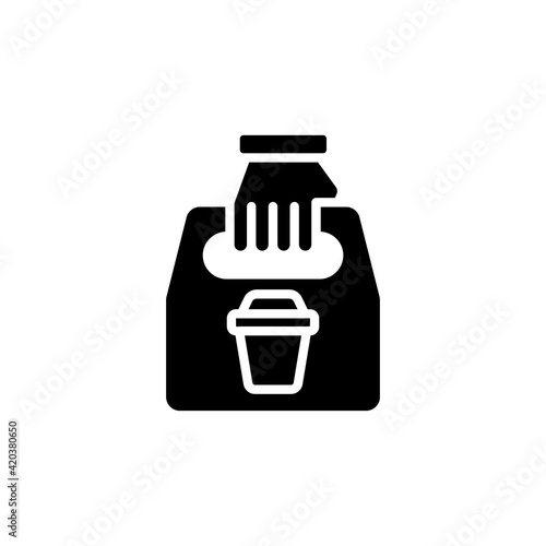 Coffee Shopping icon in vector. Logotype