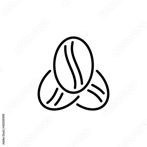 Coffee Beans icon in vector. Logotype