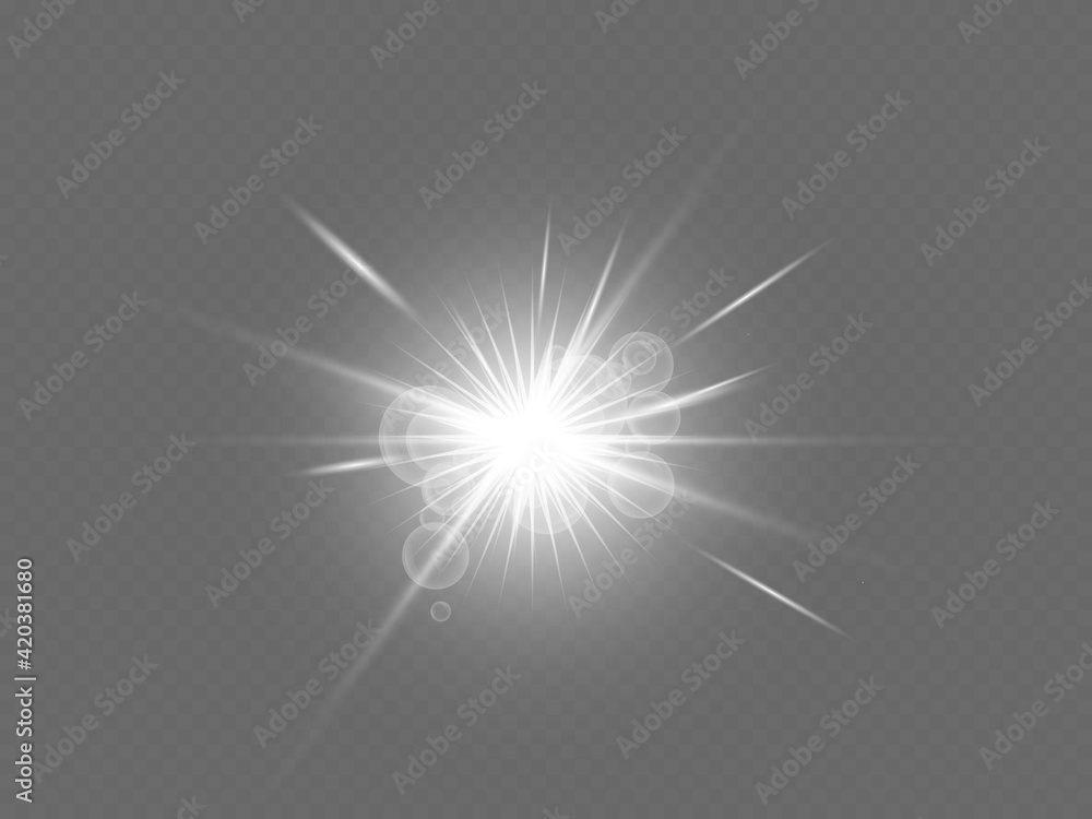 Glow light effect, explosion, glitter, spark, sun flash. Vector illustration. Glow light effect, explosion, glitter, spark, sun flash. Vector illustration.