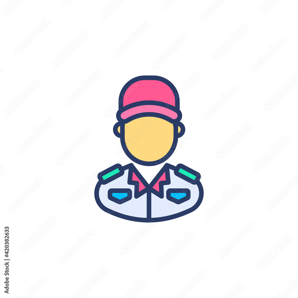 Social Worker icon in vector. Logotype
