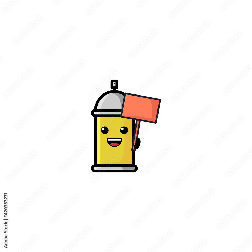 Spray Cartoon Vector Illustration Design. With Outline, Cute, And Simple Style. Spray Cartoon Vector Illustration Design. With Outline, Cute, And Simple Style.
