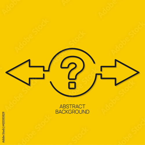 Vector background with question