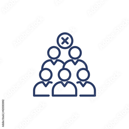 Social Distancing icon in vector. Logotype