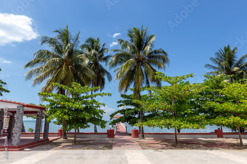 Photography Beach resort at beach in Manzanillo in Cuba