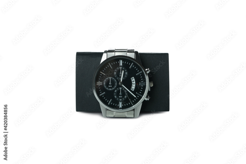 Male wrist watch isolated on white background Male wrist watch isolated on white background