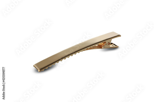 Single hair clip isolated on white background