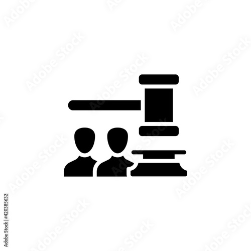 Legality icon in vector. Logotype
