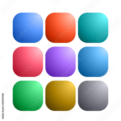 9 colored blank web interne...