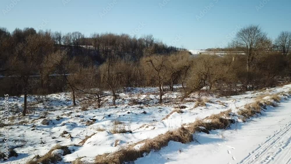 Spring, river, bridge and ice drift Spring, river, bridge and ice drift
