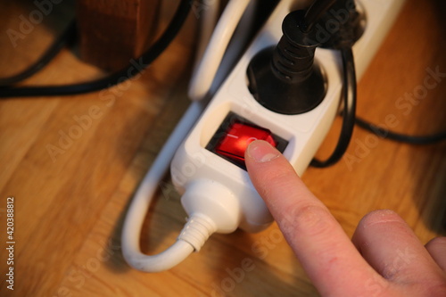 Turn off the button on power connector to save on electricity bill.