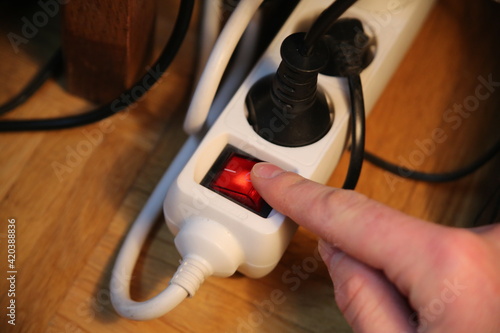 Turn off the button on power connector to save on electricity bill.